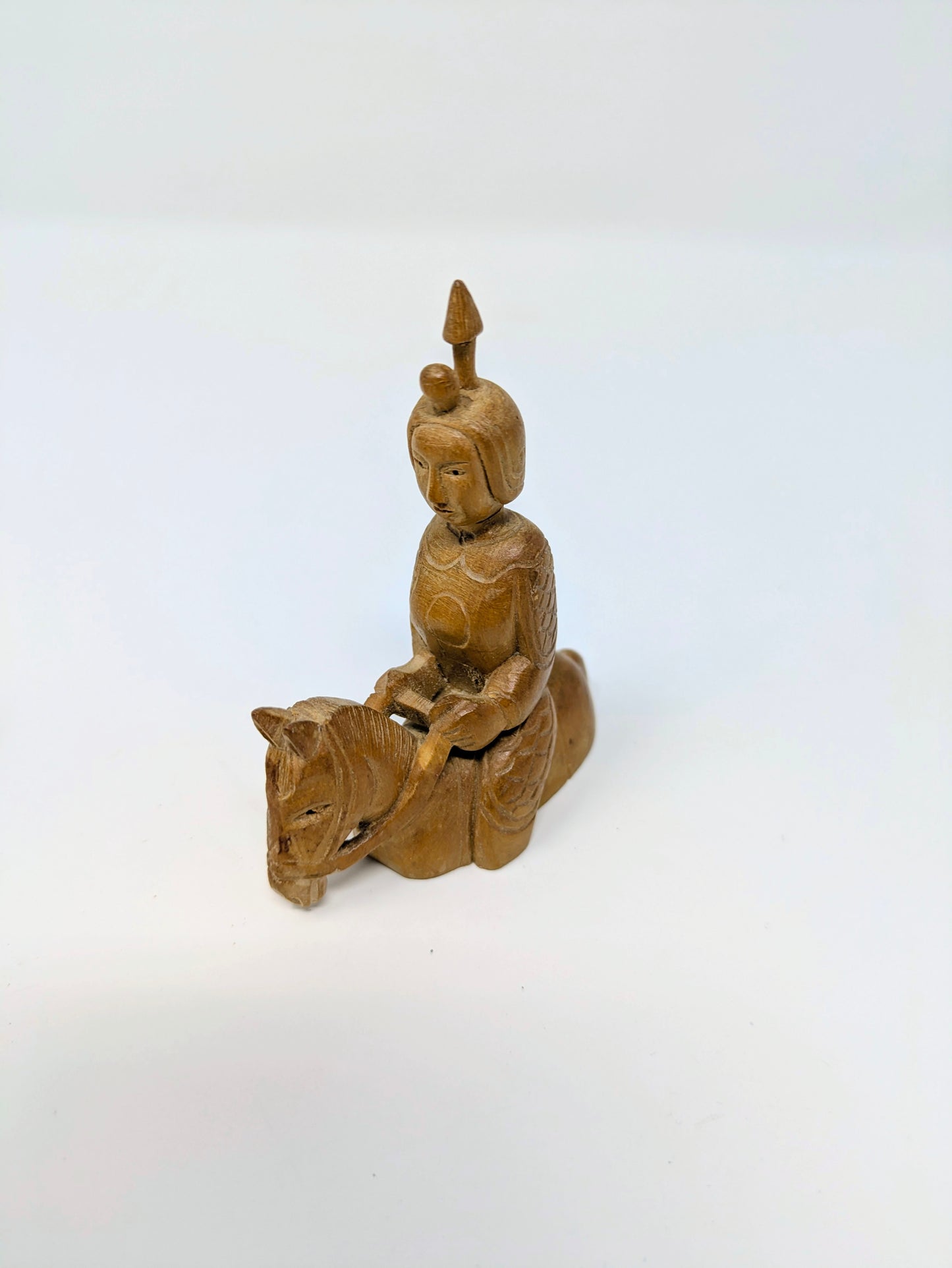 5 Vintage Chinese Hand-Carved Boxwood Statuettes