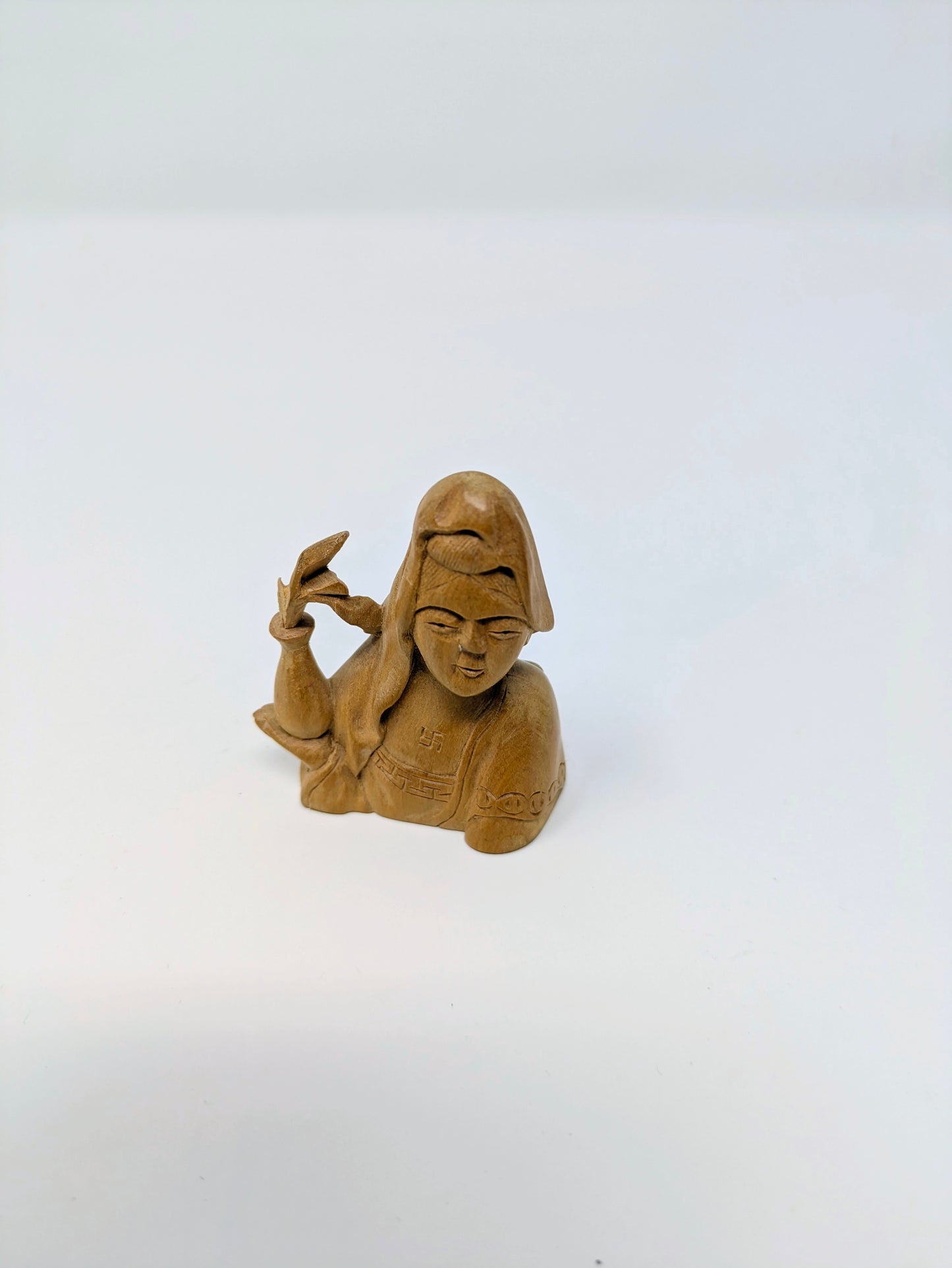 5 Vintage Chinese Hand-Carved Boxwood Statuettes