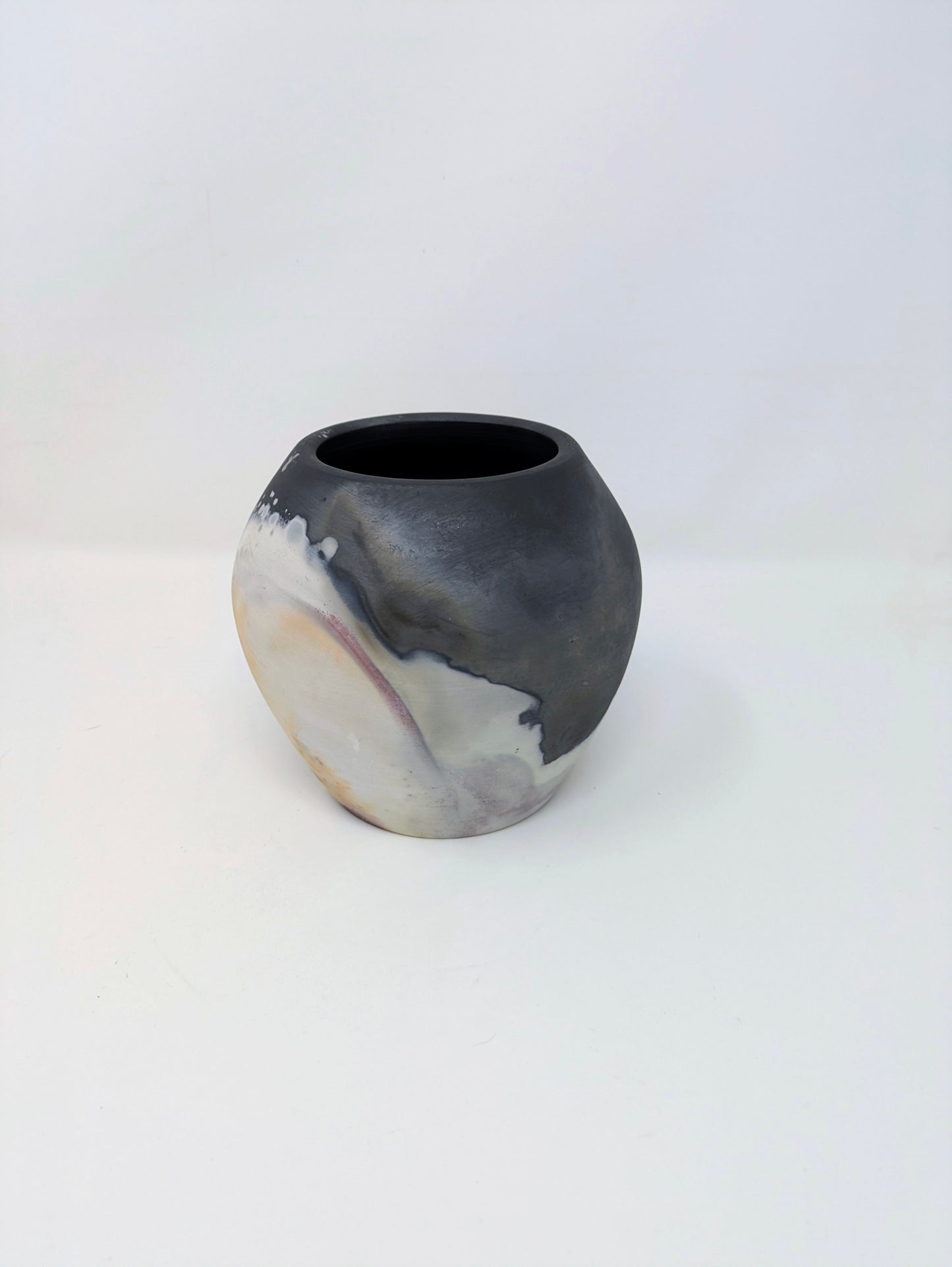 Vintage Handcrafted Studio Art Pit-Fired Vase