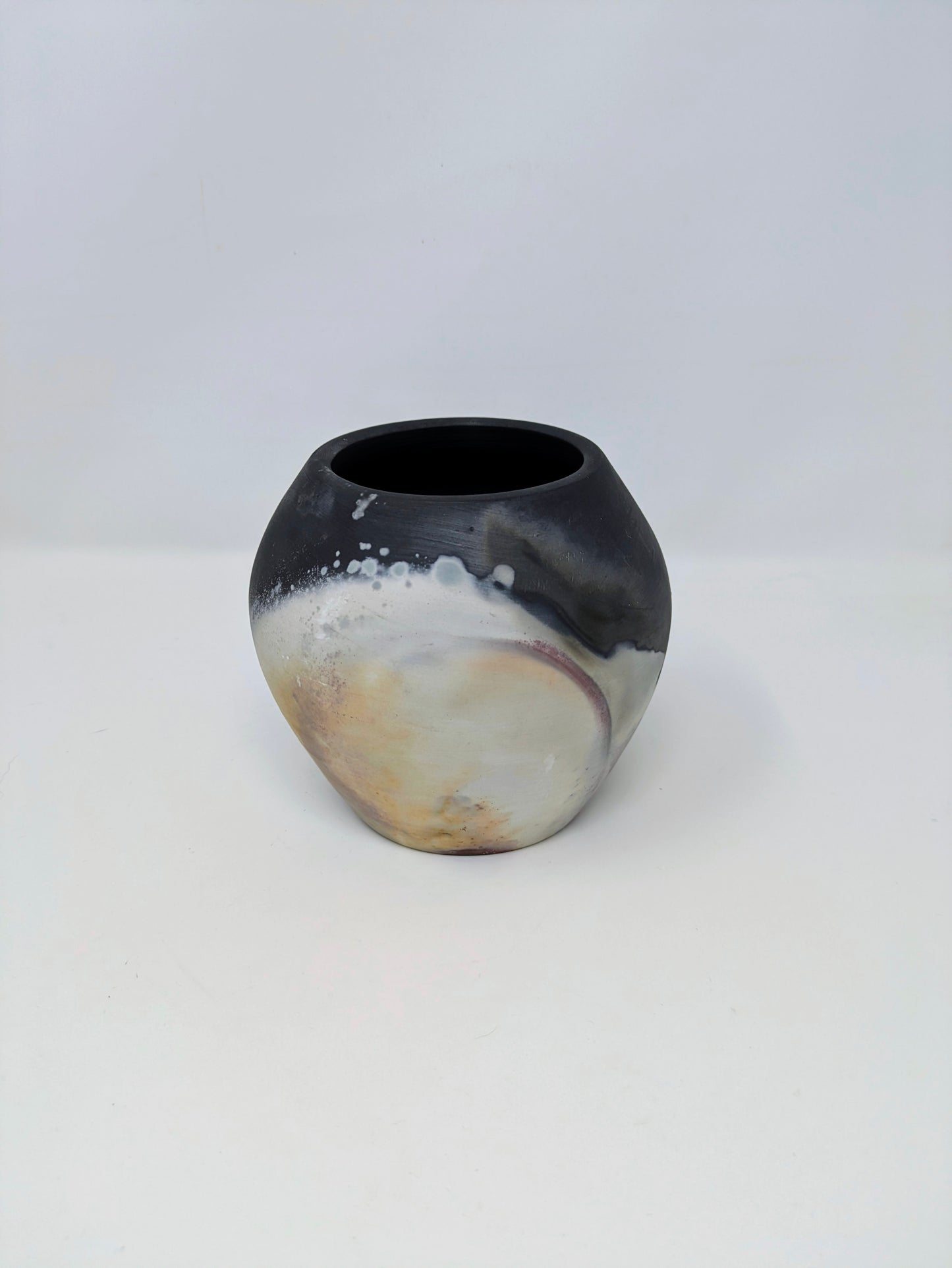 Vintage Handcrafted Studio Art Pit-Fired Vase