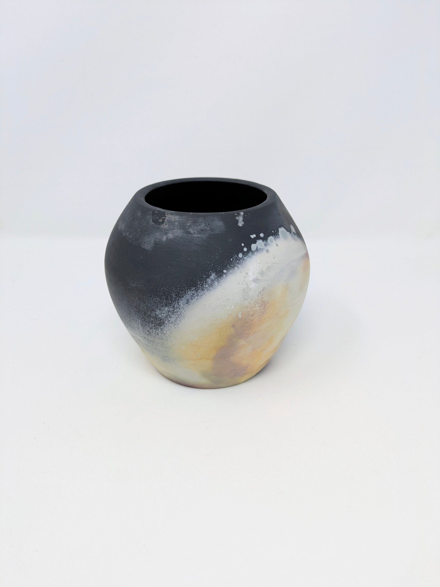 Vintage Handcrafted Studio Art Pit-Fired Vase