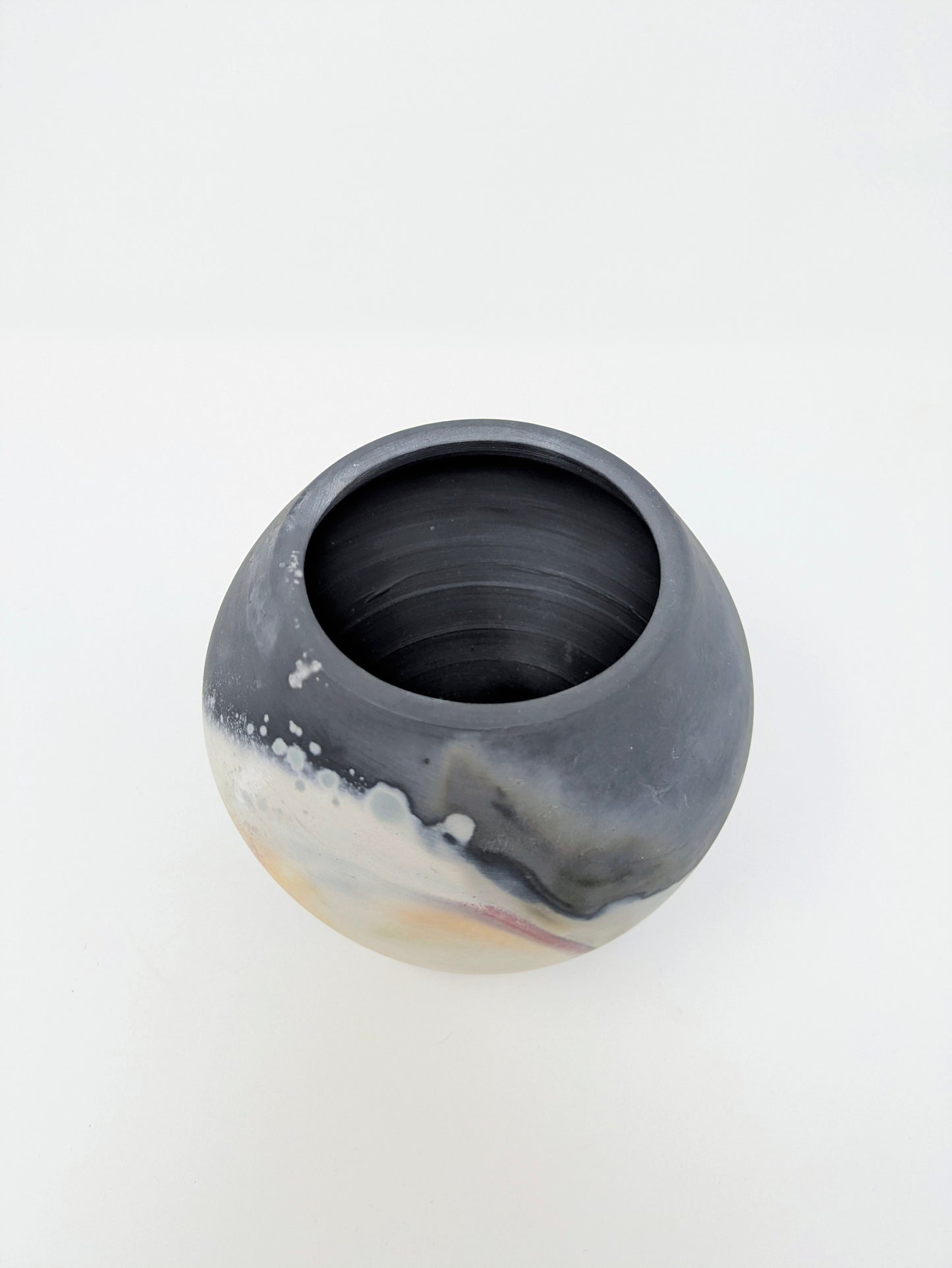 Vintage Handcrafted Studio Art Pit-Fired Vase