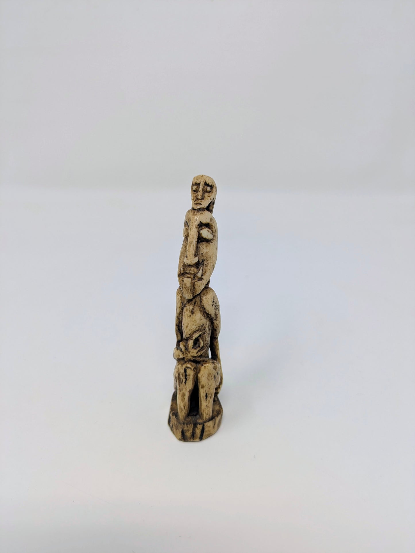 Antique Dayak Carved Horn Charm/Pendant