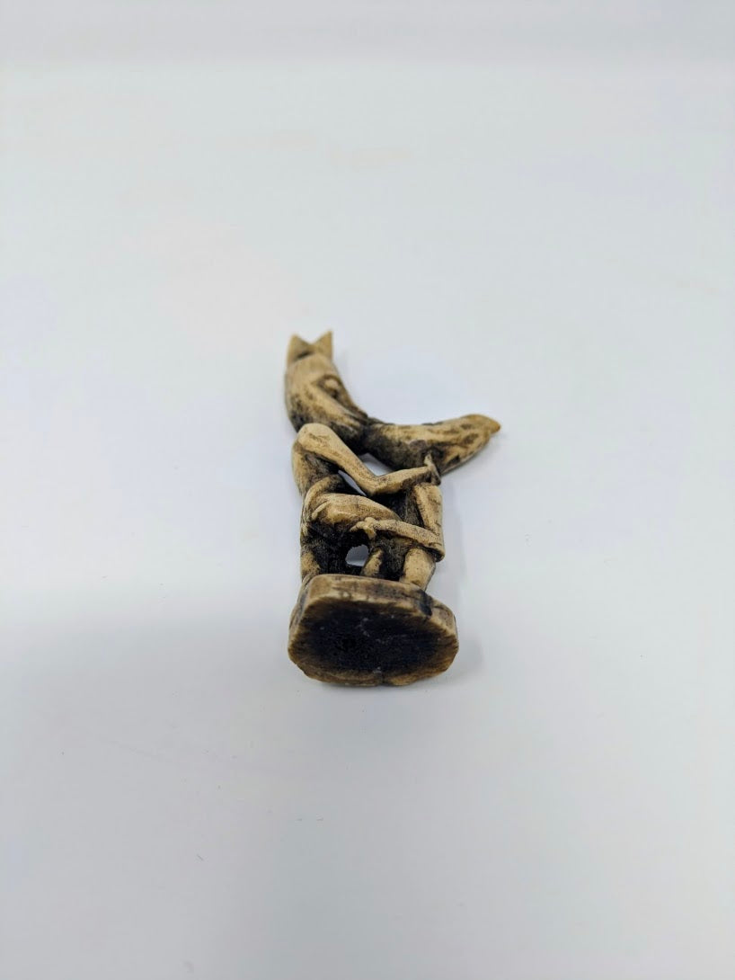 Antique Dayak Carved Horn Charm/Pendant