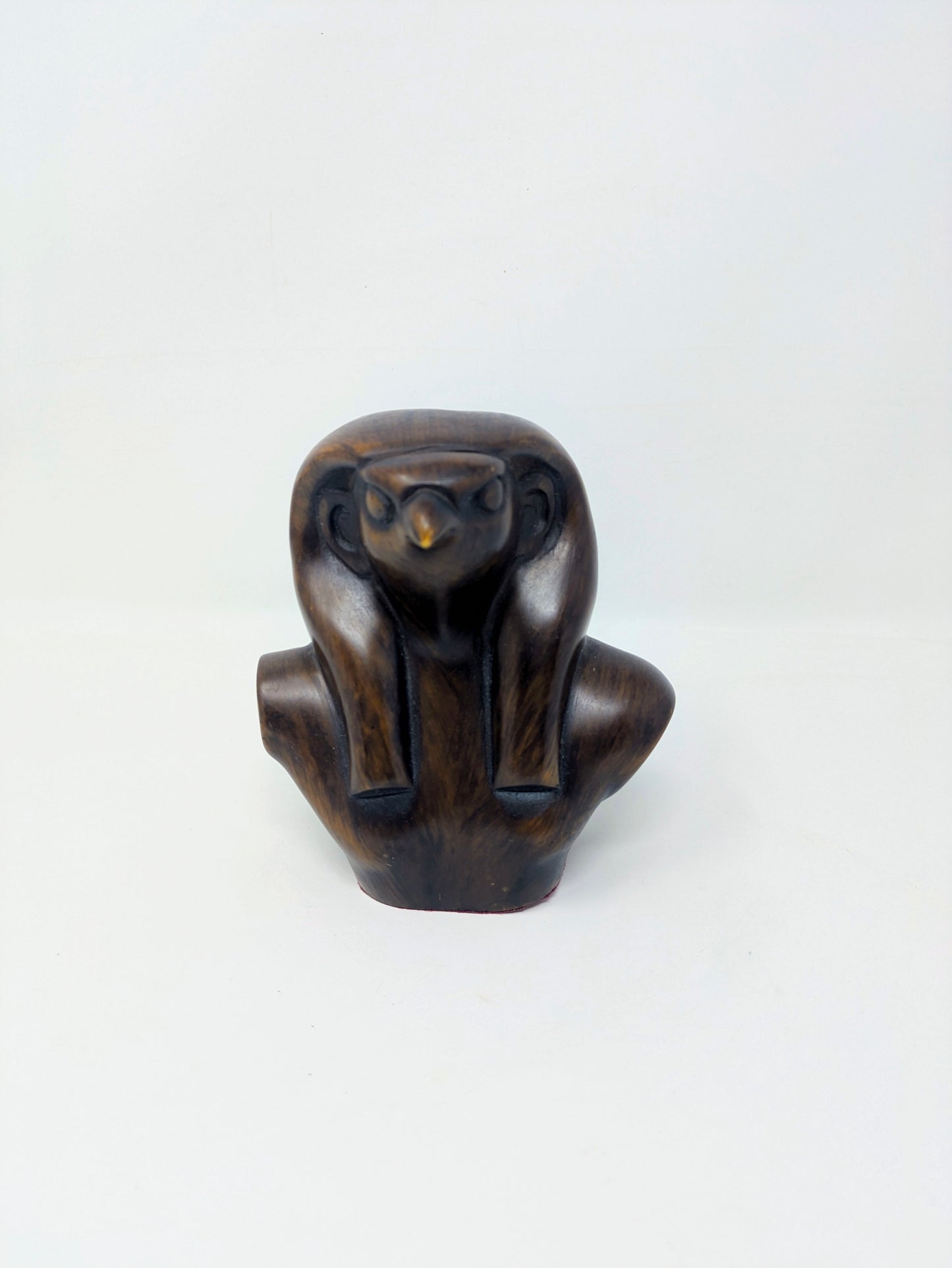 Carved Composite Resin Bust: Egyptian God Horus