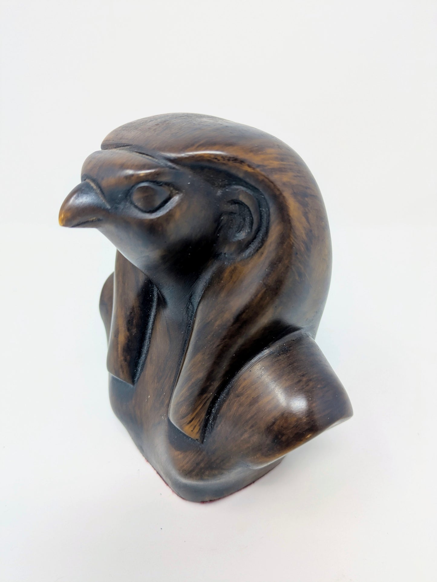 Carved Composite Resin Bust: Egyptian God Horus
