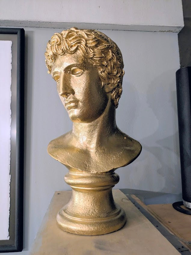 Vintage Greek Bust: "Head of a Victorious Athlete" (1984)