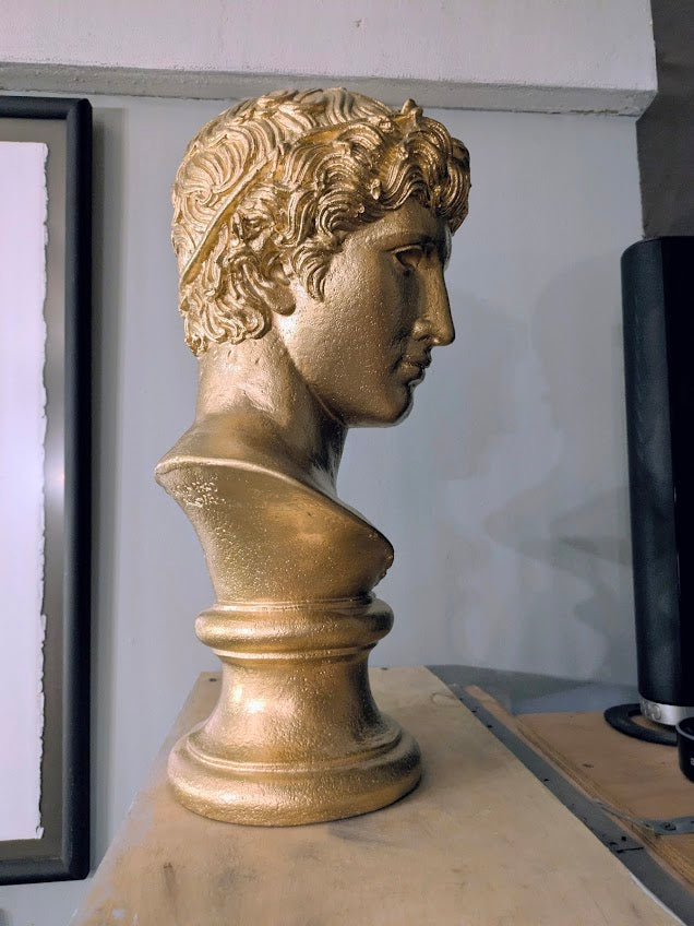 Vintage Greek Bust: "Head of a Victorious Athlete" (1984)