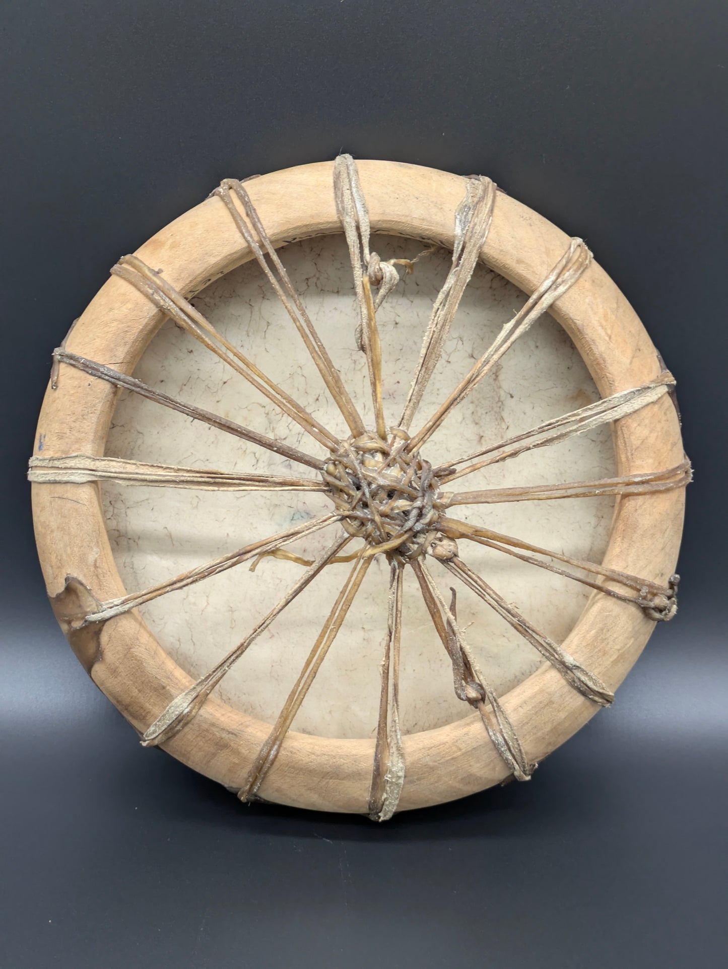 Handmade Painted & Signed Native American "Sun Drum"