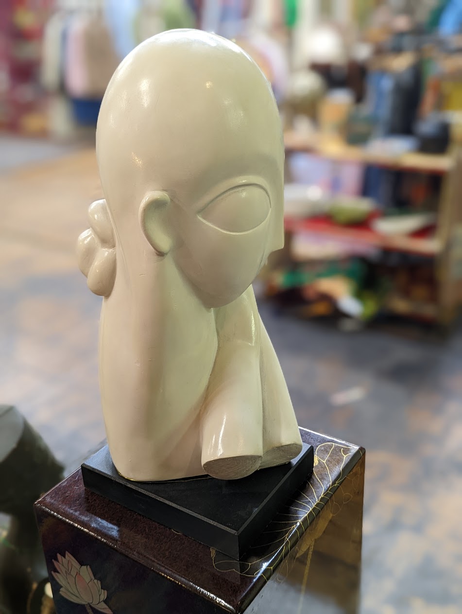 Vintage "Mademoiselle Pogany" by Constantin Brancusi | Reproduction by Austin Inc. 1961