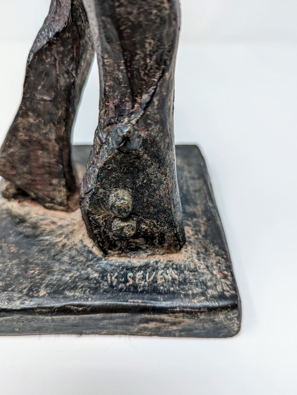 RARE Hobo Clown Statue by Klara Sever | 1971 Austin Prods Inc.