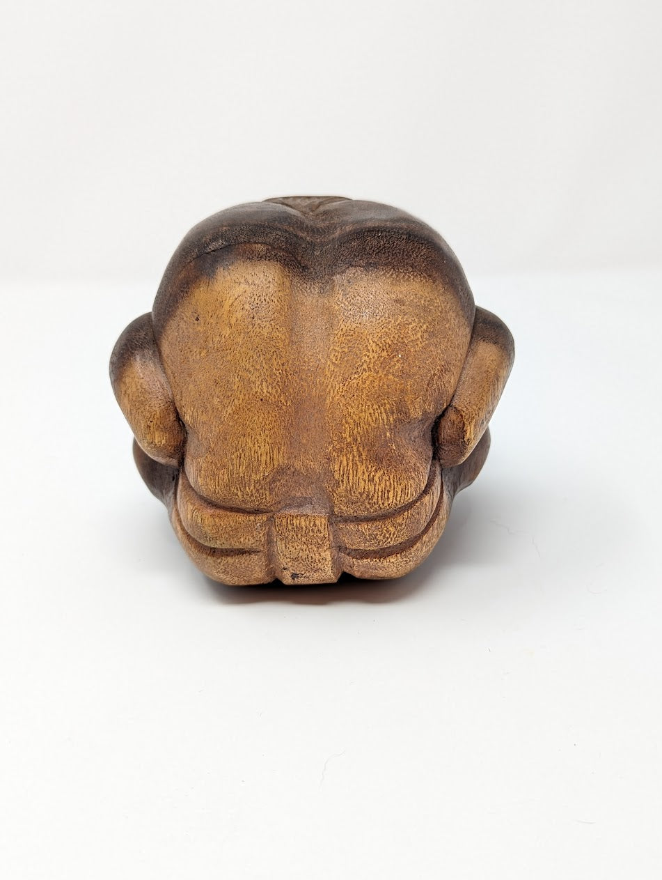 Vintage Balinese Rosewood Statue | The Weeping Buddha