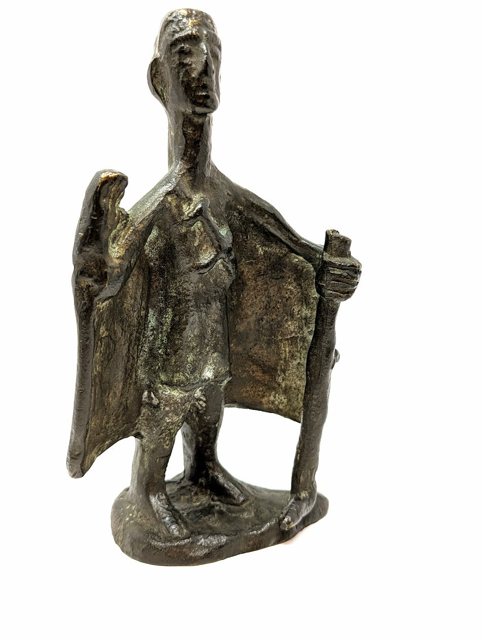 Stunning Bronze Nuragic "Capitribu" Statue | Vintage Replica