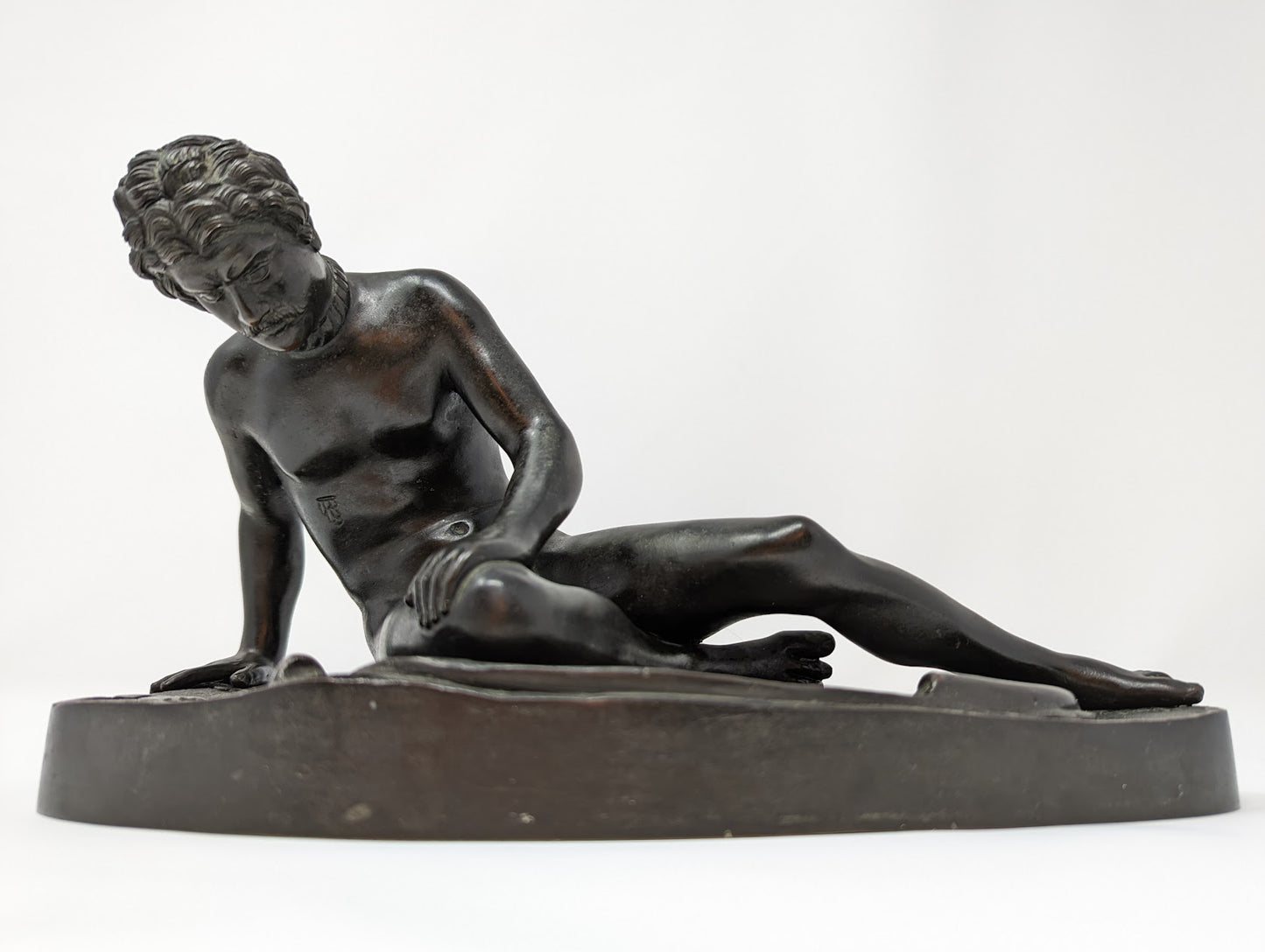Antique Cast Bronze Grand Tour "The Dying Gaul" Sculpture (c. 1800-1920)