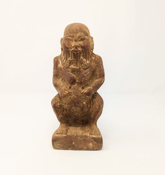 RARE Antique Egyptian Terracotta Statue: “BES” | Grand Tour Era (c. 1780-1920s)