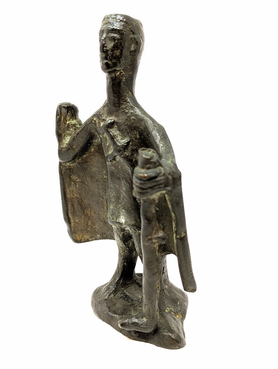 Stunning Bronze Nuragic "Capitribu" Statue | Vintage Replica