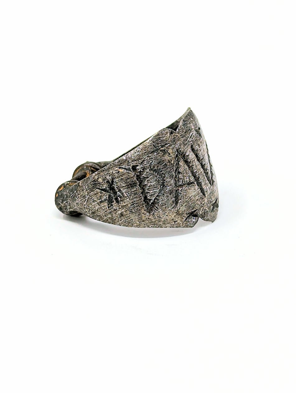 Antique Roman Silver Legionary Ring | "DAVID" Inscribed on Bezel