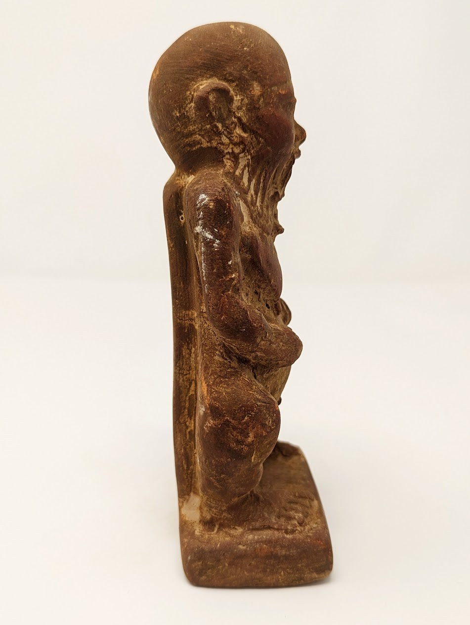 RARE Antique Egyptian Terracotta Statue: “BES” | Grand Tour Era (c. 1780-1920s)