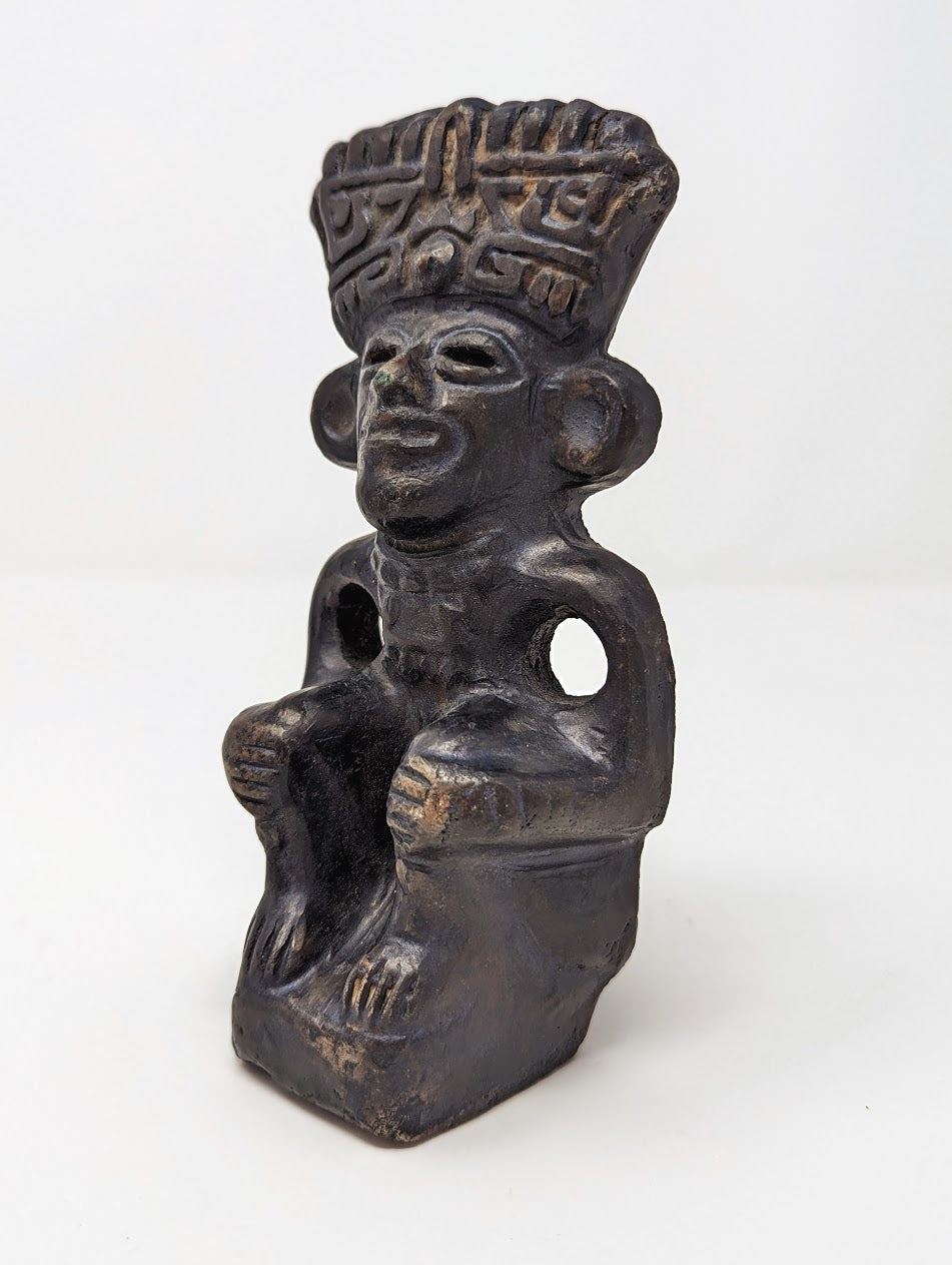 1970s Mesoamerican Hand-Carved Sandstone Statues