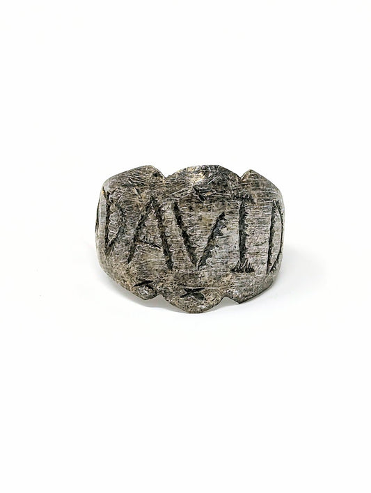 Antique Roman Silver Legionary Ring | "DAVID" Inscribed on Bezel