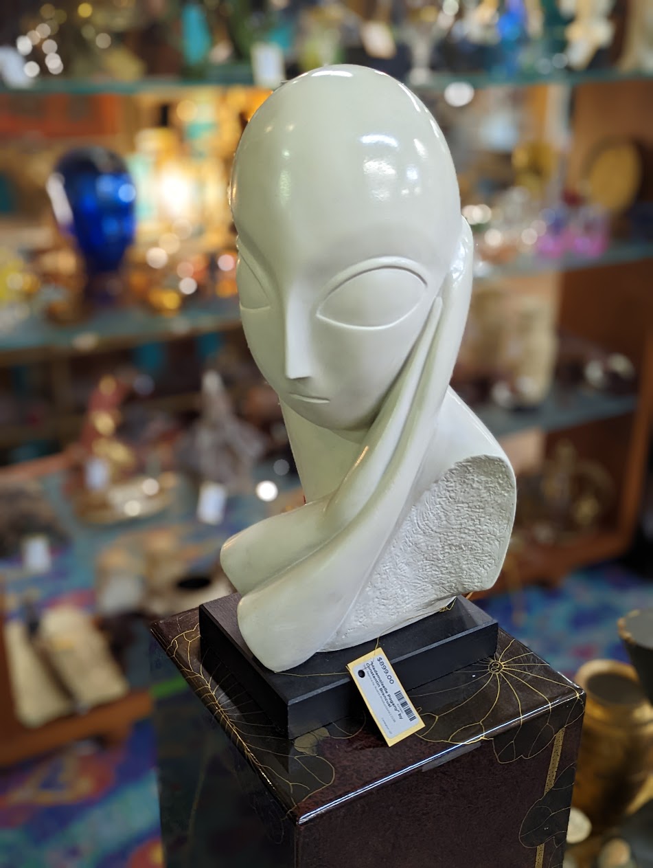 Vintage "Mademoiselle Pogany" by Constantin Brancusi | Reproduction by Austin Inc. 1961