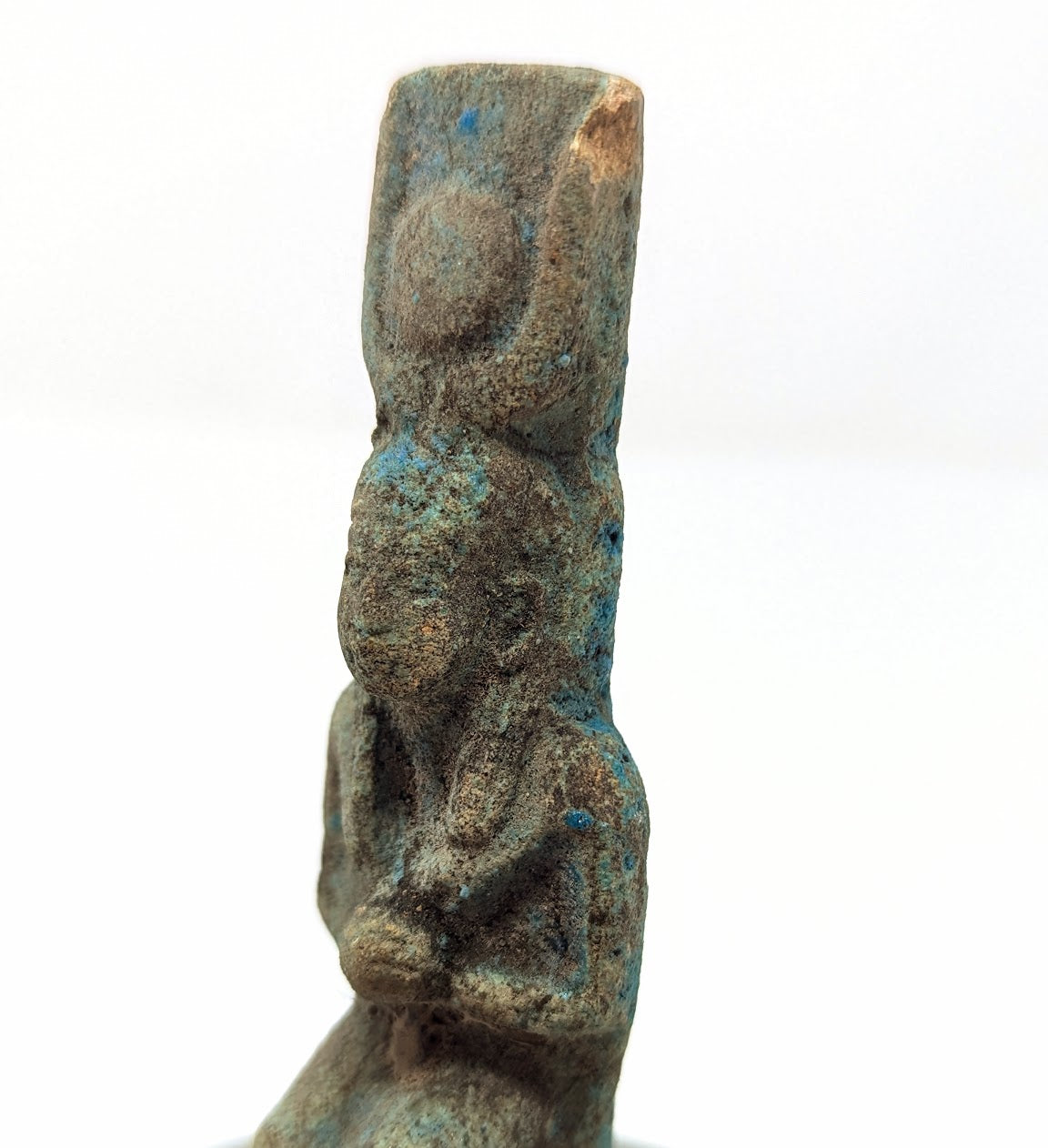 Antique Egyptian Terracotta "Isis" Statue (c. 664-332 B.C.)