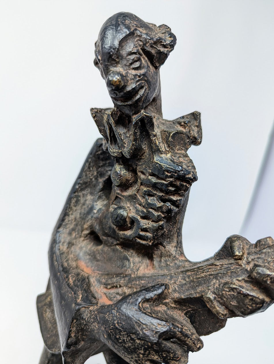 RARE Hobo Clown Statue by Klara Sever | 1971 Austin Prods Inc.