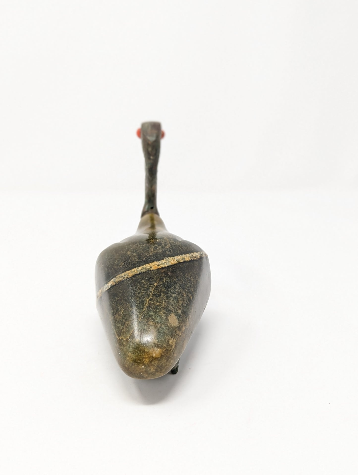 Antique Egyptian Bronze & Stone "Thoth" Ibis Statue | Grand Tour Era