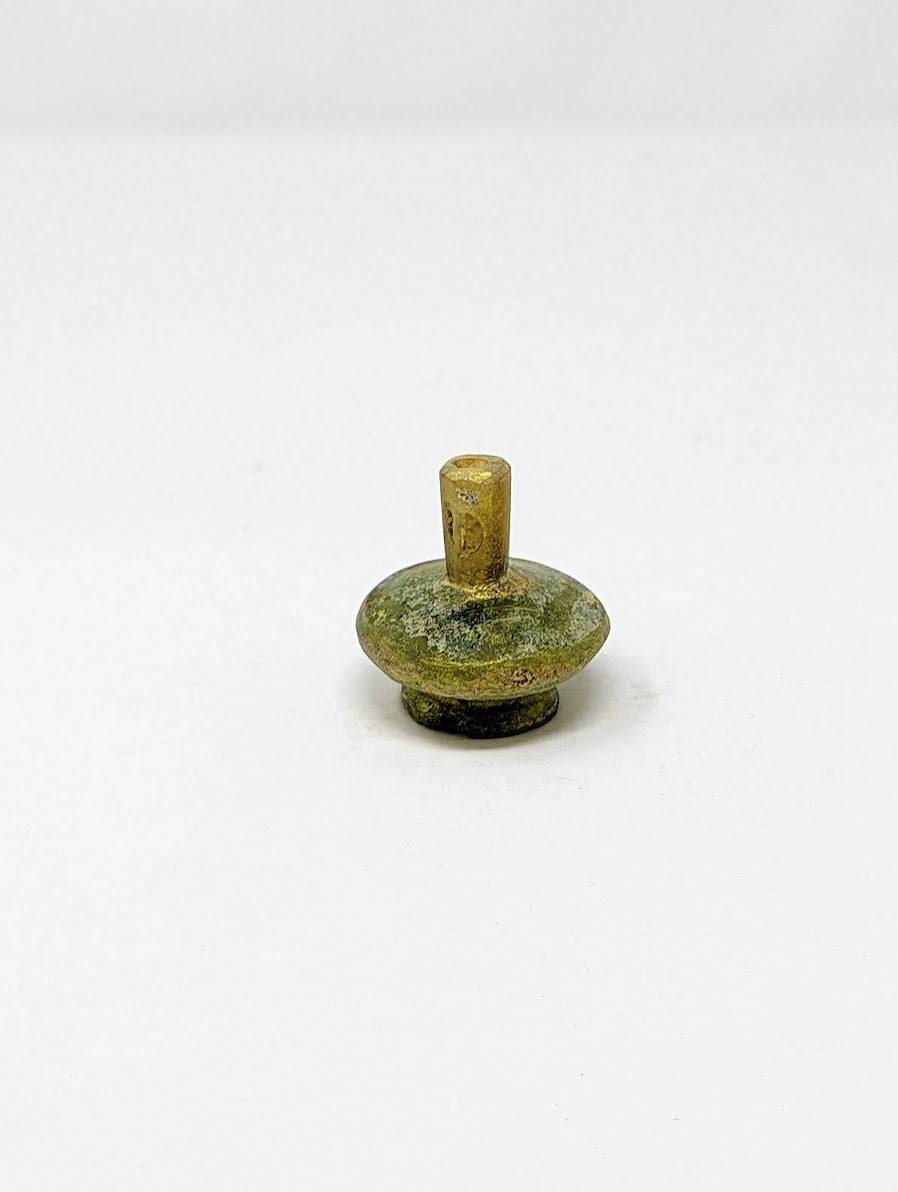 Antique Roman Iridescent Glass Medicine Bottle (c. 1st Century A.D.)