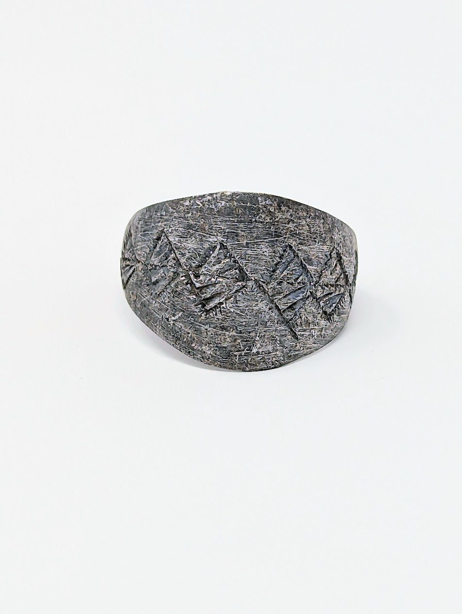 Antique Roman Legionary Ring with Geometric Designed Bezel