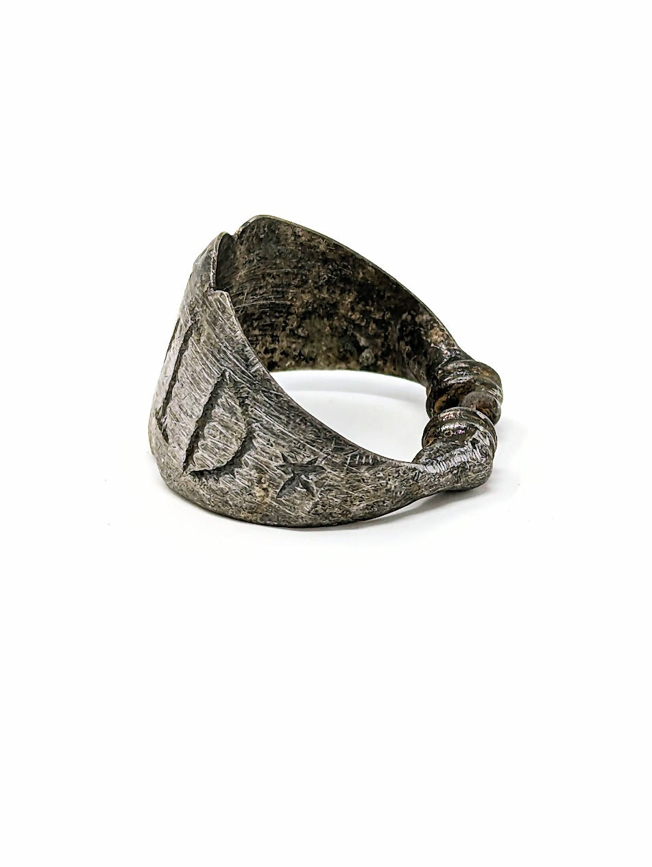 Antique Roman Silver Legionary Ring | "DAVID" Inscribed on Bezel