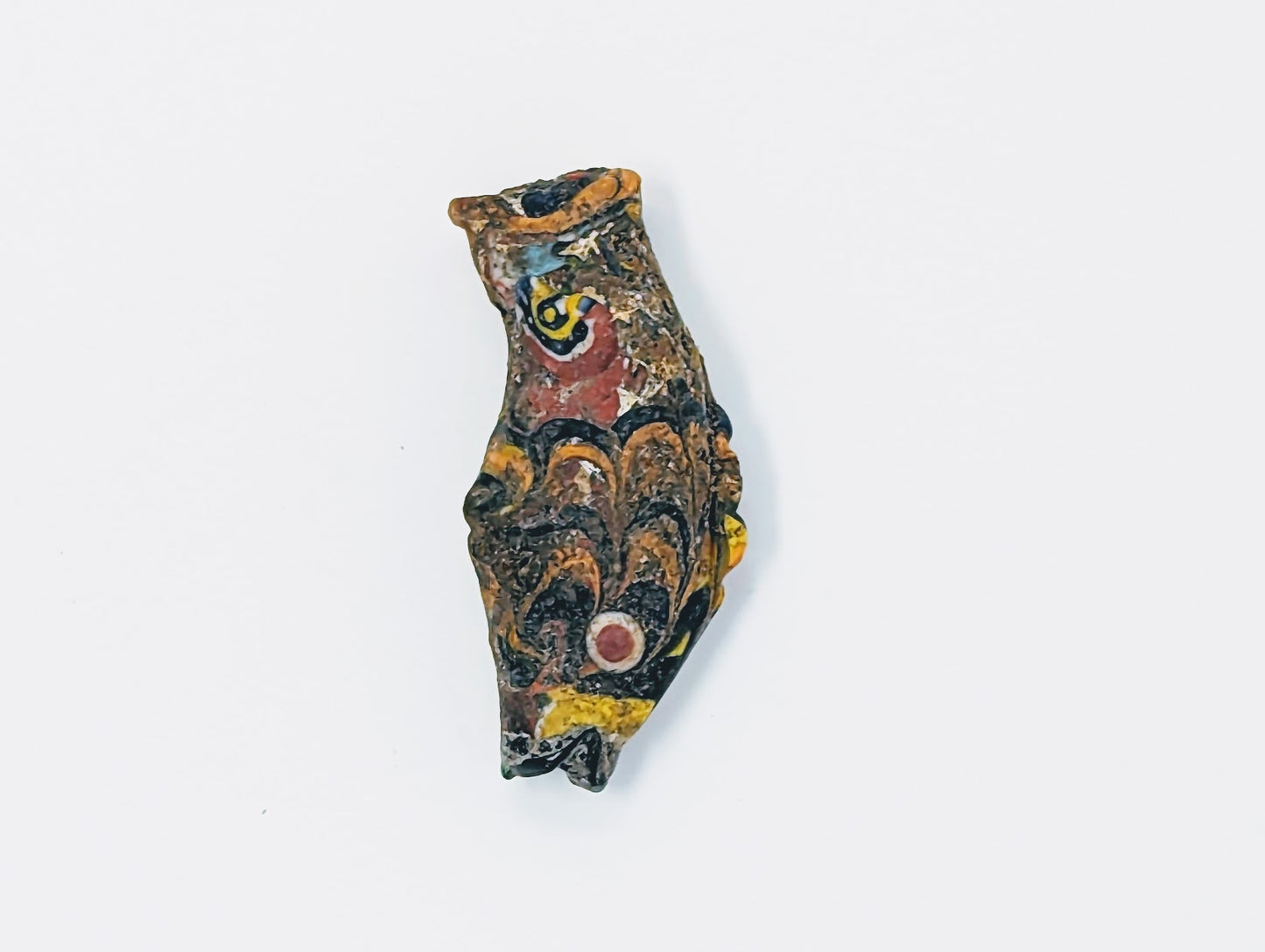 Antique Phoenician Mosaic Glass Fish Pendant (c. 300 B.C.)