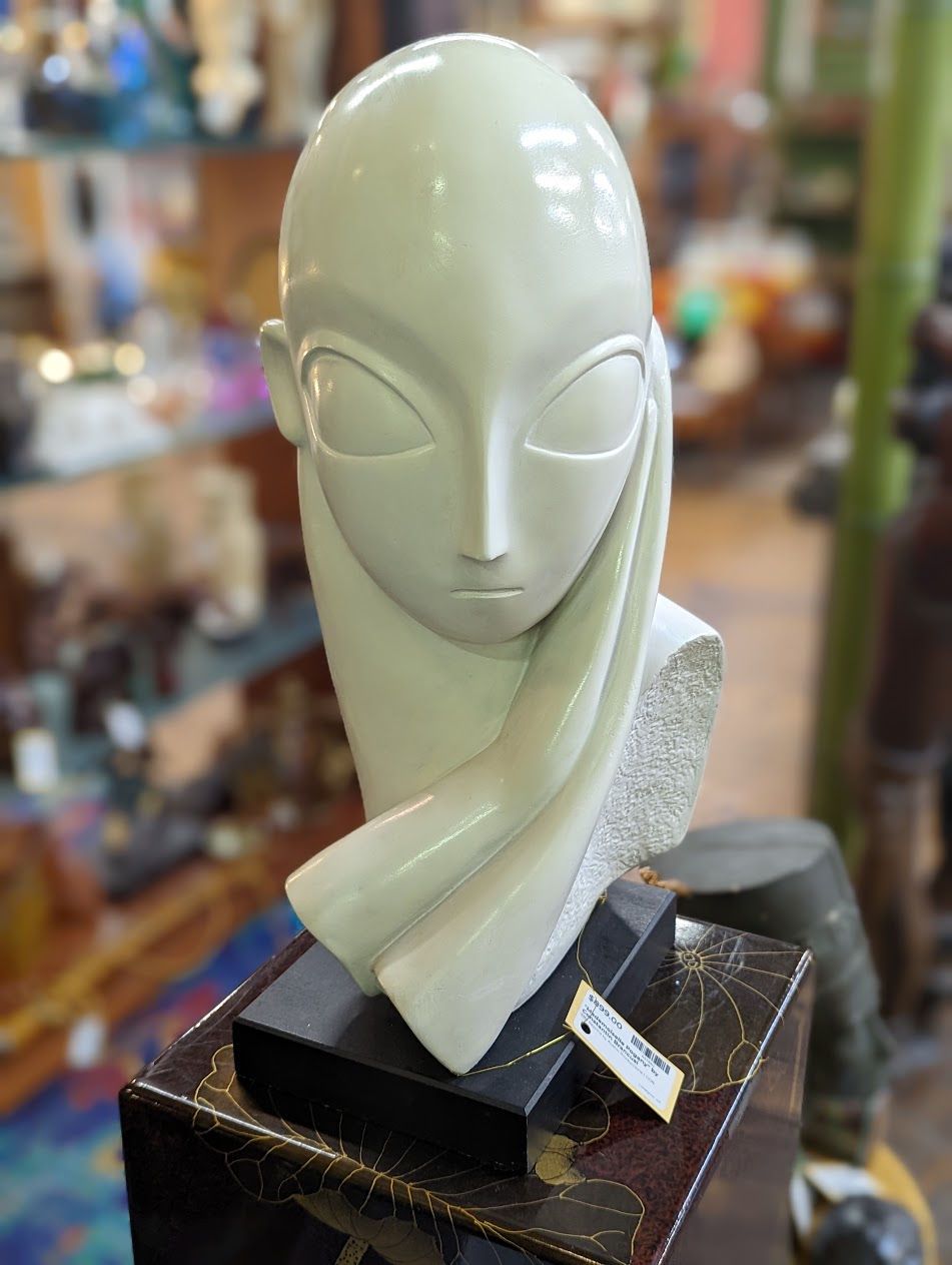 Vintage "Mademoiselle Pogany" by Constantin Brancusi | Reproduction by Austin Inc. 1961