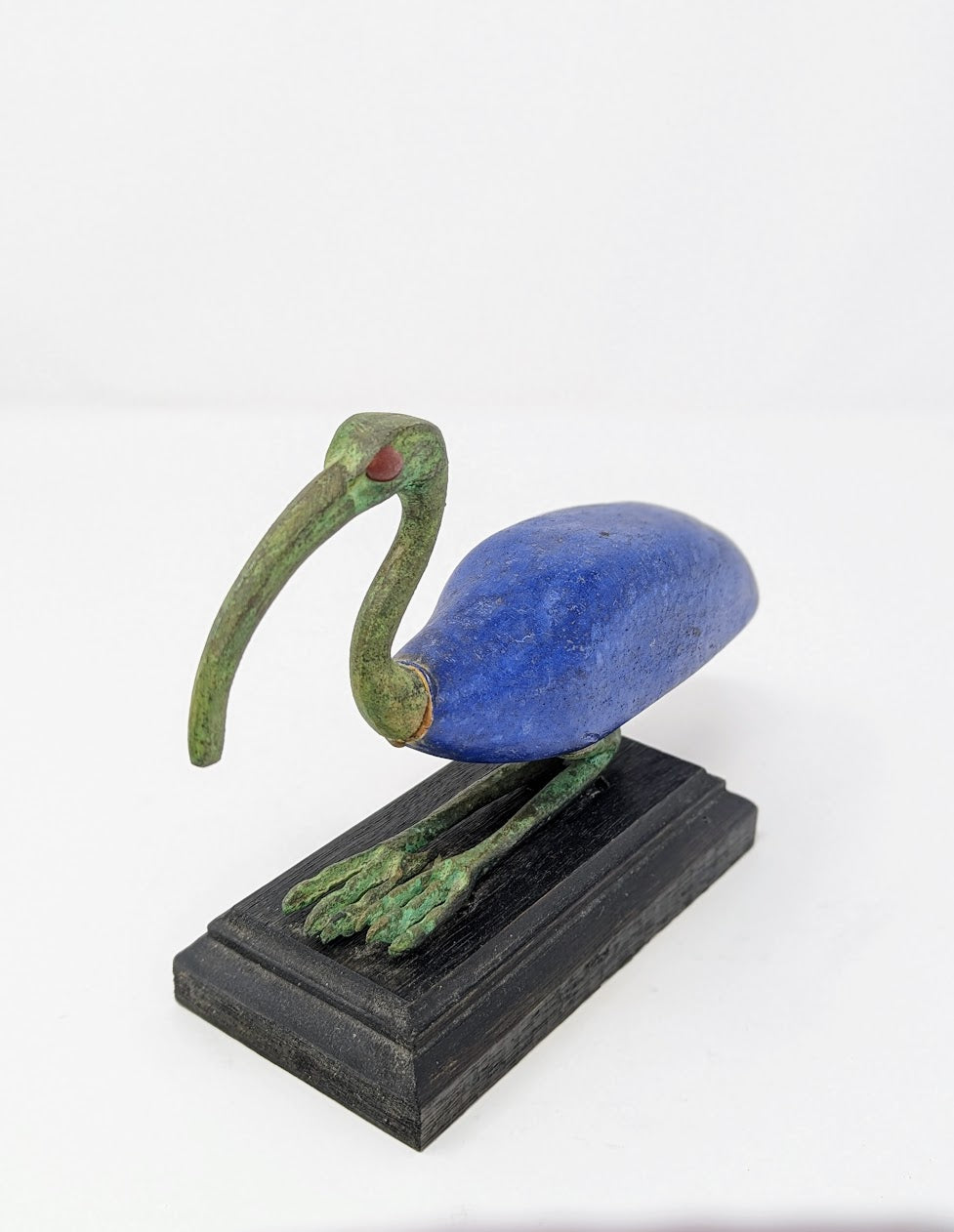 Antique Egyptian Bronze God "Thoth" Ibis Statue | Grand Tour Era