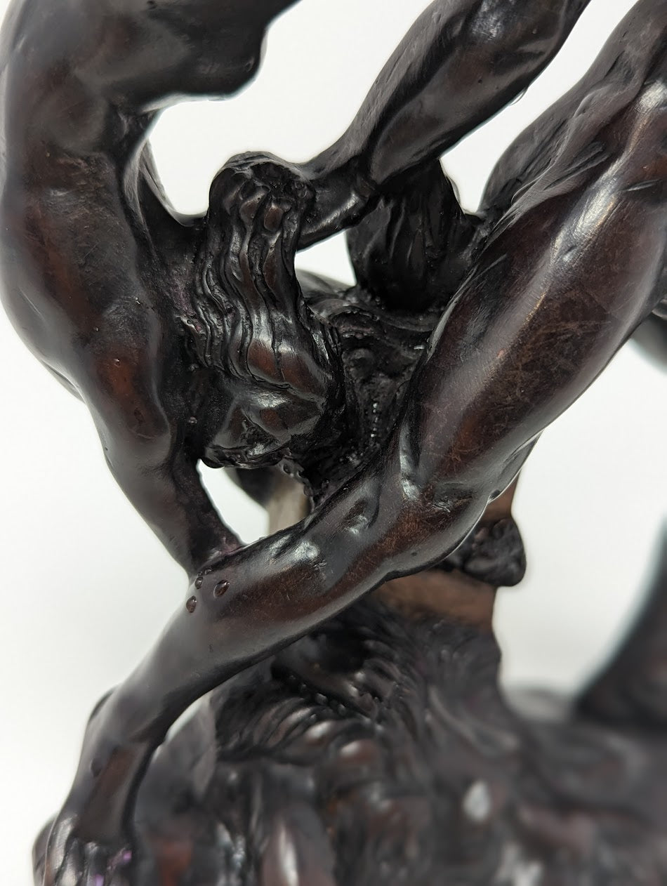 Vintage Hercules Sculpture "ERCOLE E LICA" | Made in Italy by G. Ruggeri