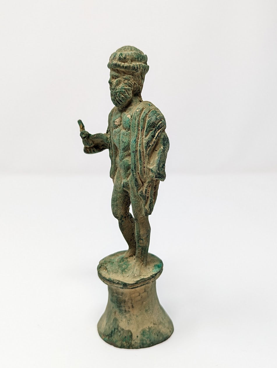 Antique Roman Cast-Bronze Statue | Jupiter (c. 1st Century A.D.)