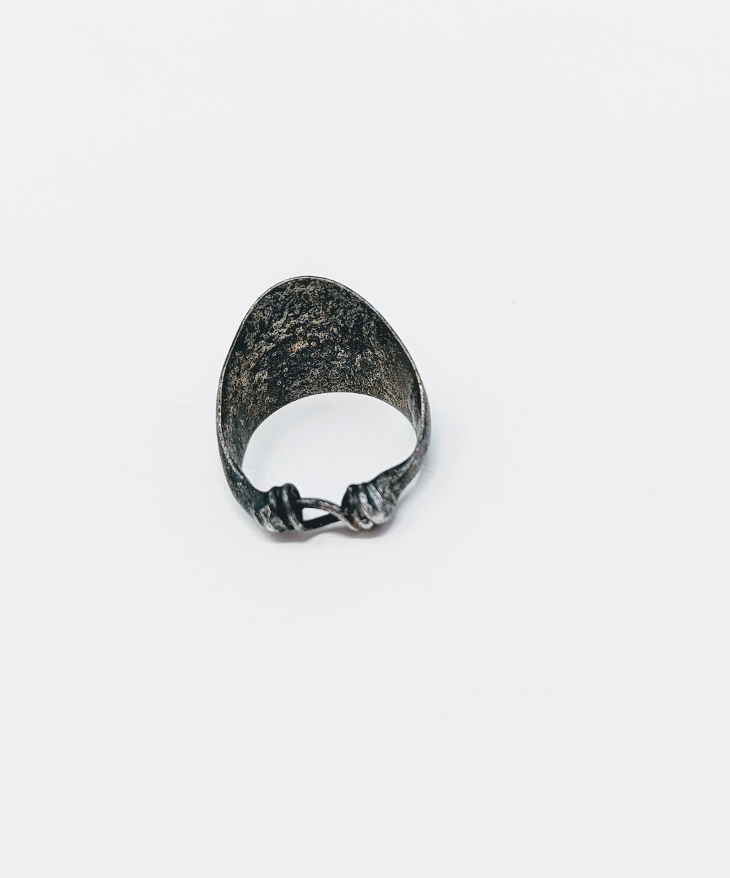 Antique Roman Silver Legionary Archer's Ring | Inscribed "W" on Bezel