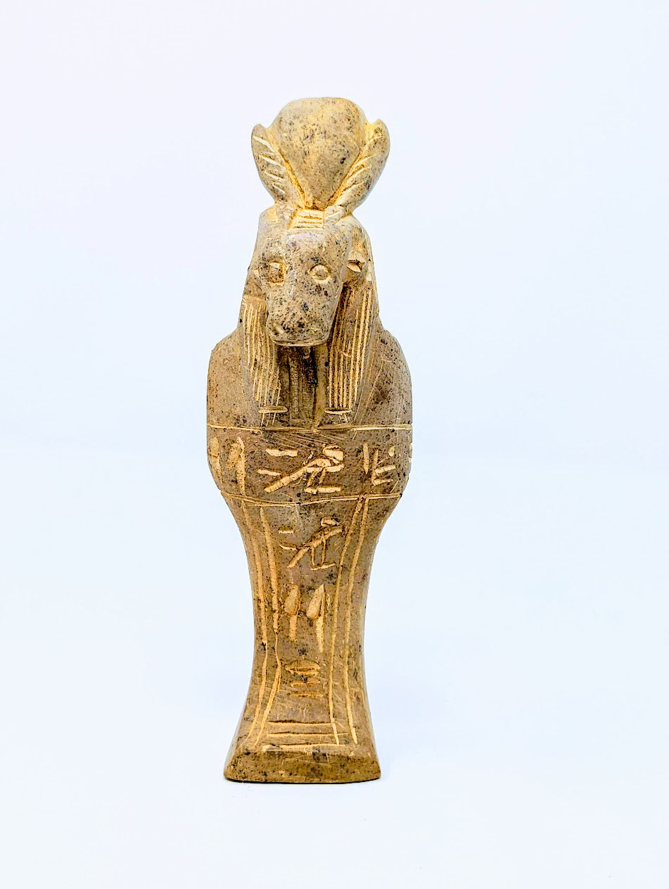 Antique Egyptian Stone God Statue: "Sekhmet" (c.664-332 B.C.)