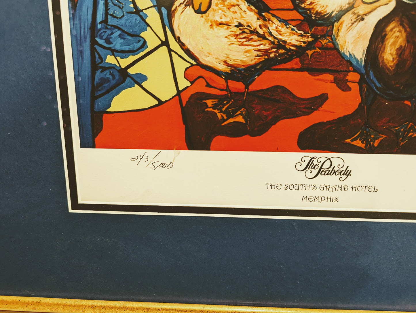 "The Peabody Ducks" Signed & Numbered Lithograph by David Lynch