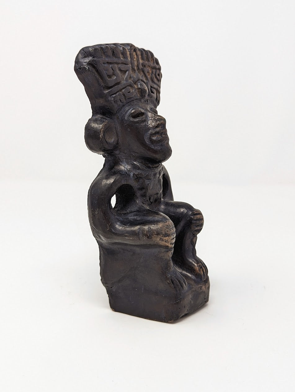 1970s Mesoamerican Hand-Carved Sandstone Statues