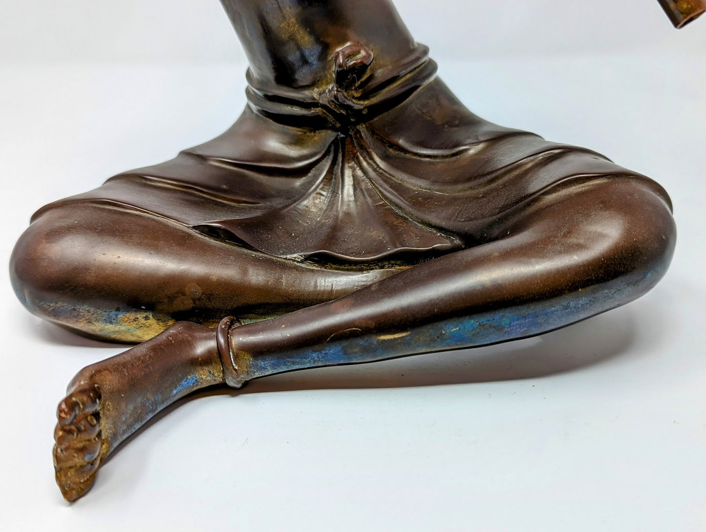 Vintage Thai Brass Sculpture "Flute Player"