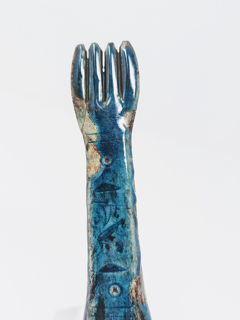 Antique Egyptian Ceremonial "Anubis" Fork (c. 664-332 B.C.)
