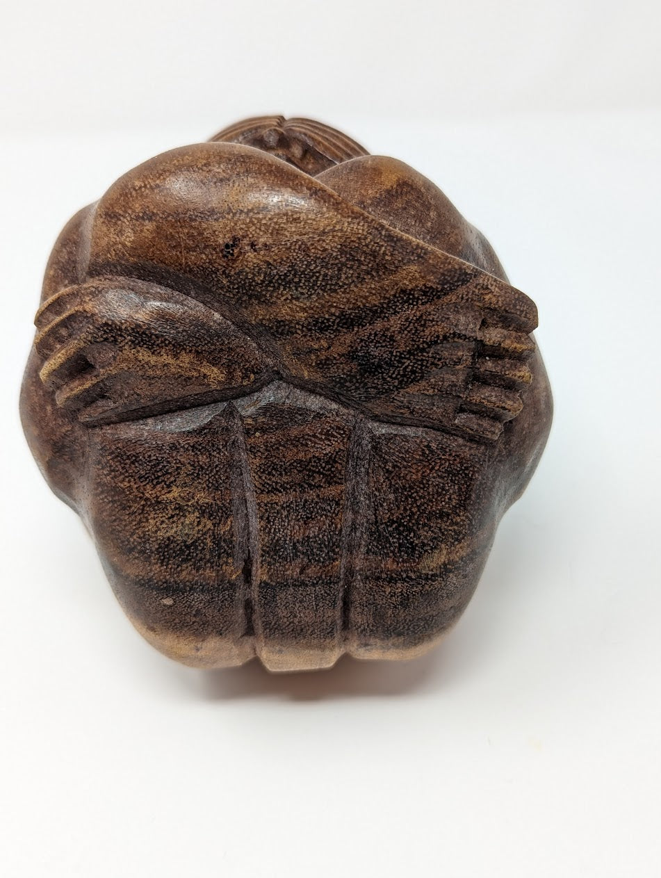 Vintage Balinese Rosewood Statue | The Weeping Buddha
