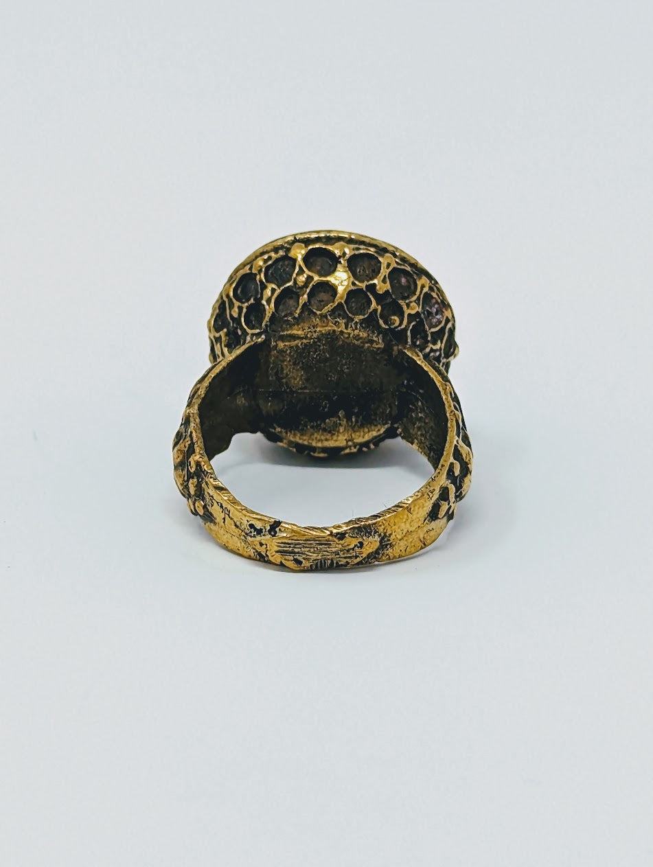 Antique Phoenician Ring | Blue Glass Center-Stone (c. 300 A.D.)