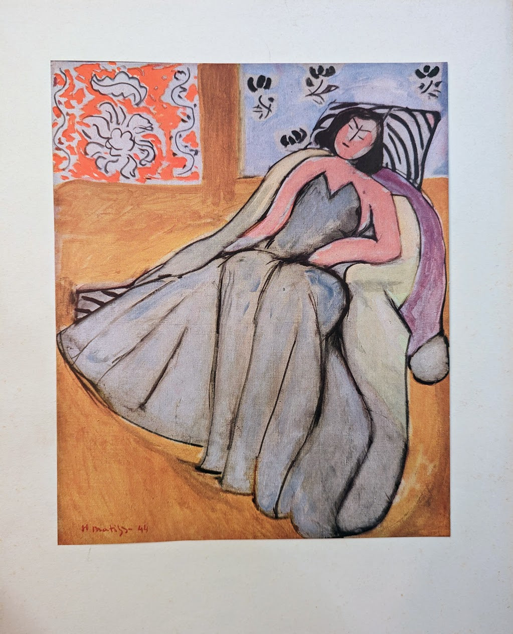 RARE 1946 Henri Matisse “Jeune Femme A La Pelisse” Lithograph