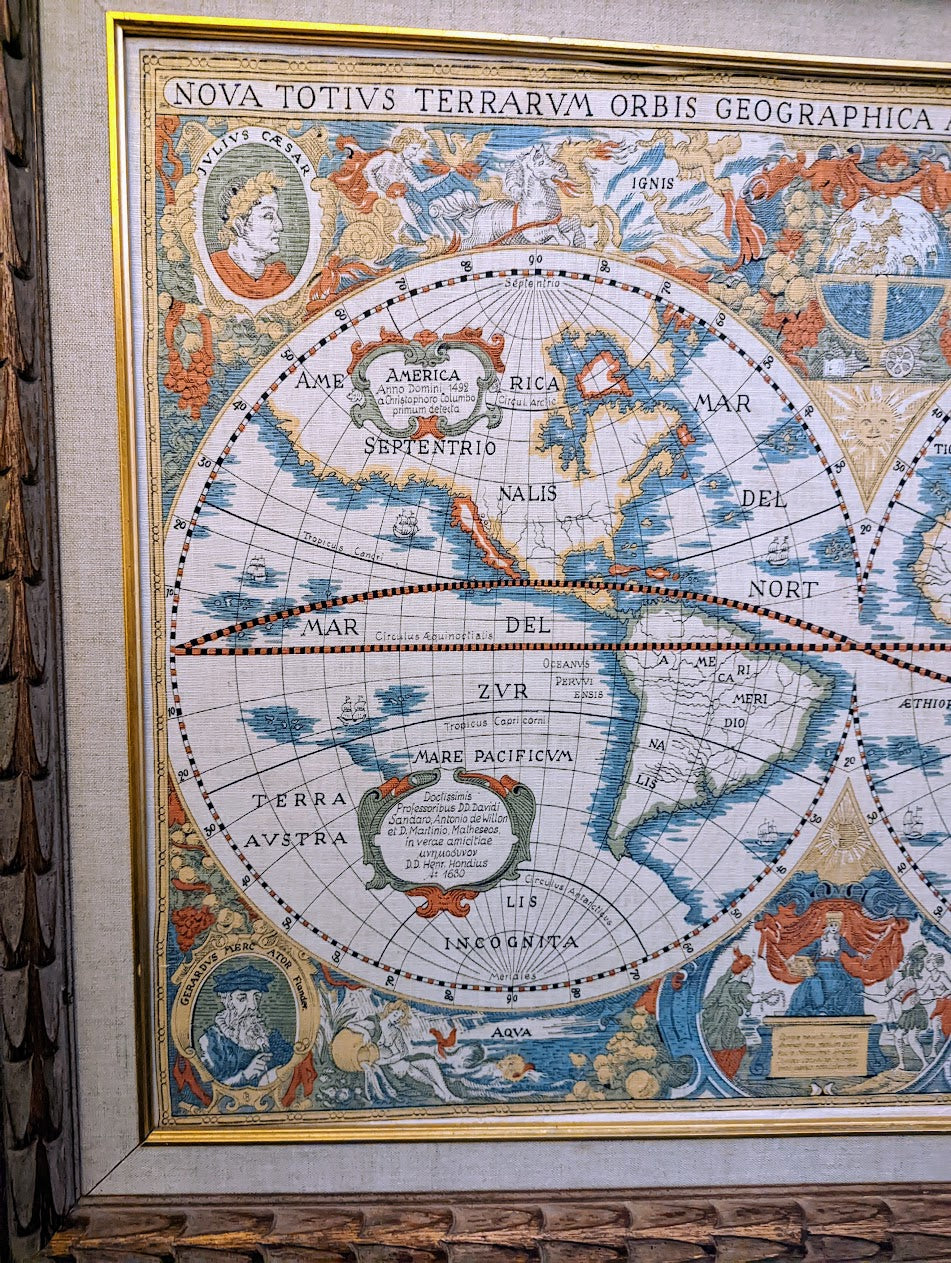 Vintage Reproduction | Henri Hondius Antique Map | Geographica (c.1630)