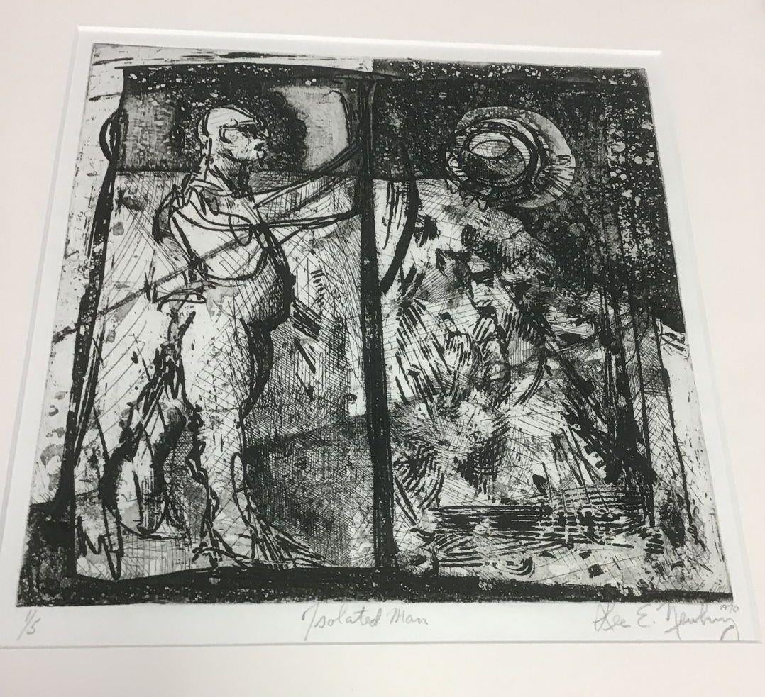 "Isolated Man" Limited Edition Lithograph (1/5) Lee E. Newbury 1970
