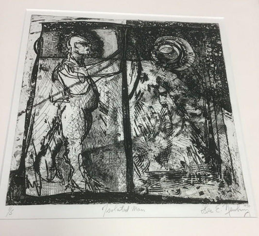 "Isolated Man" Limited Edition Lithograph (1/5) Lee E. Newbury 1970