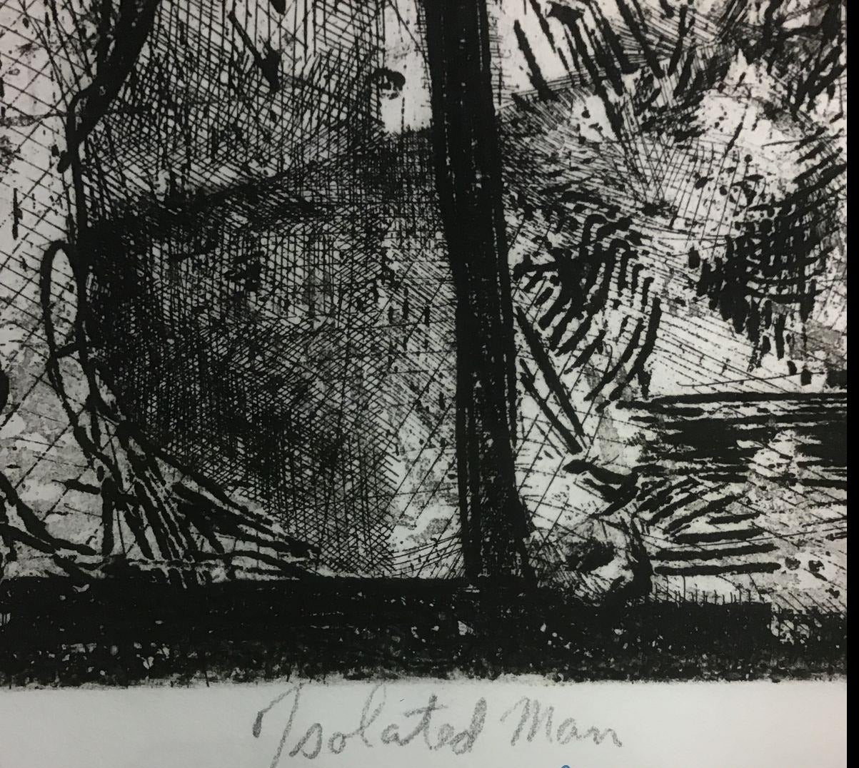 "Isolated Man" Limited Edition Lithograph (1/5) Lee E. Newbury 1970
