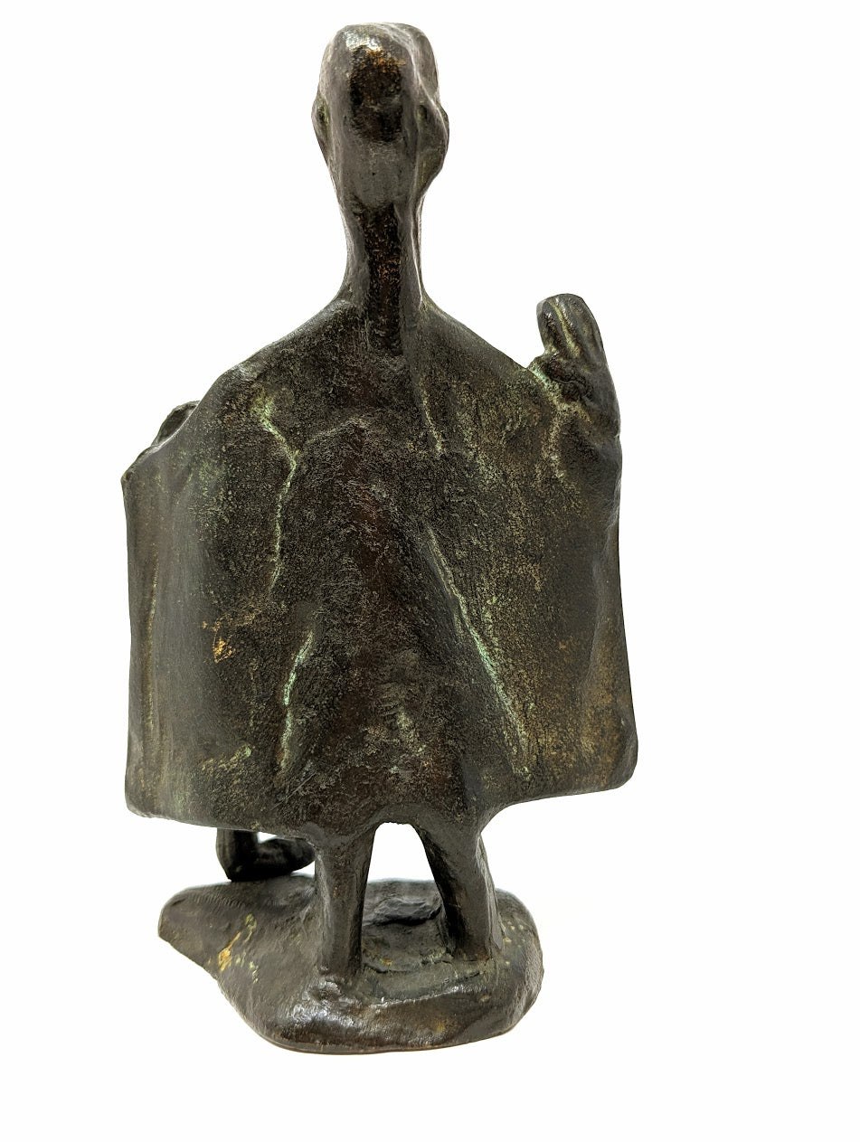 Stunning Bronze Nuragic "Capitribu" Statue | Vintage Replica